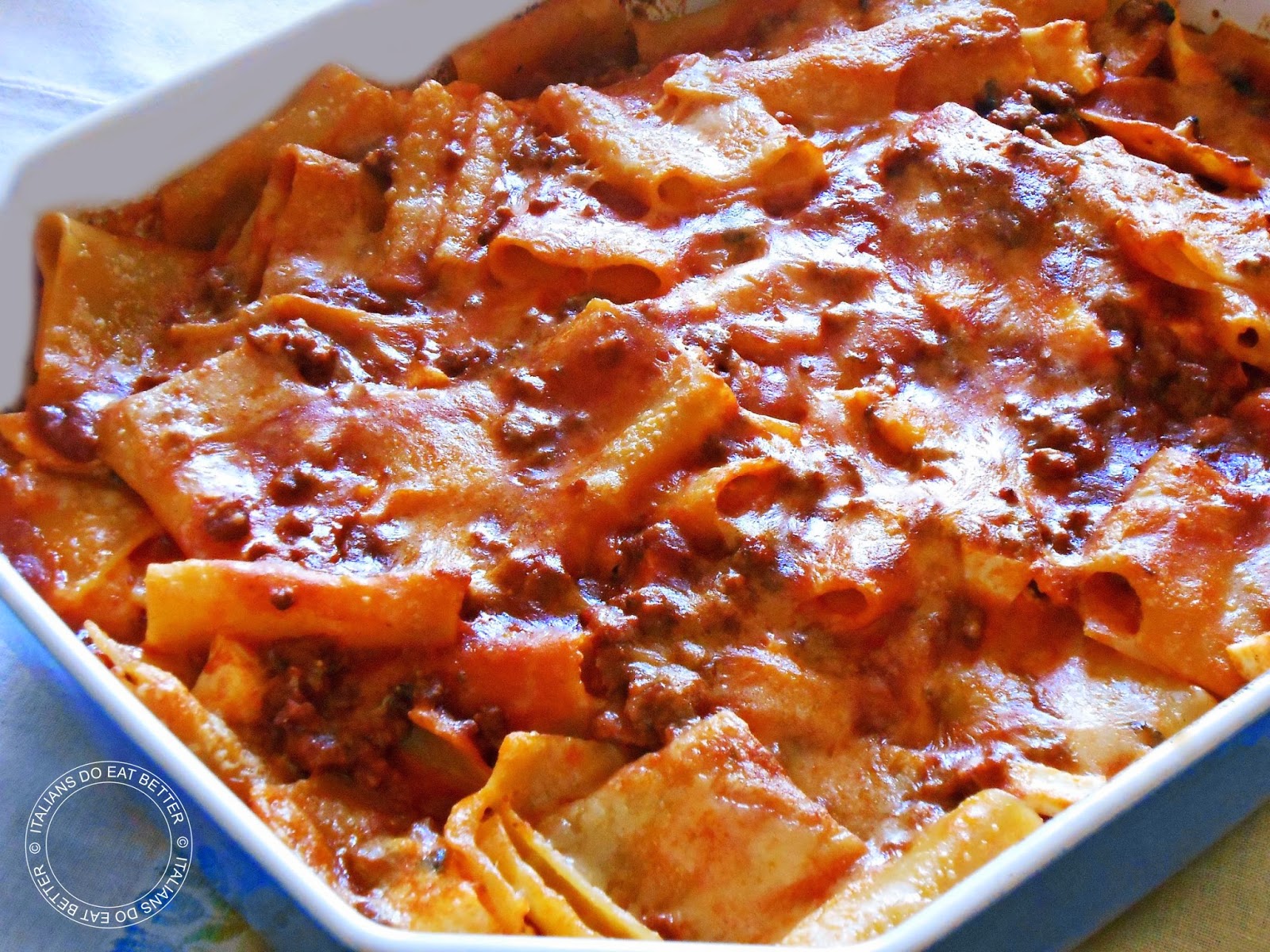 RIGATONI NAPOLETANI AL FORNO ITALIANS DO EAT BETTER