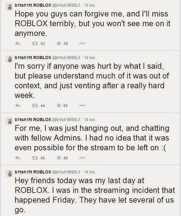 Unofficial Roblox Roblox Admins Fired After Twitch Incident 24th