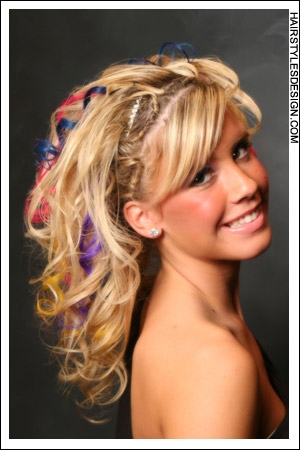 messy updo hairstyles for prom. Half up half updo hairstyles