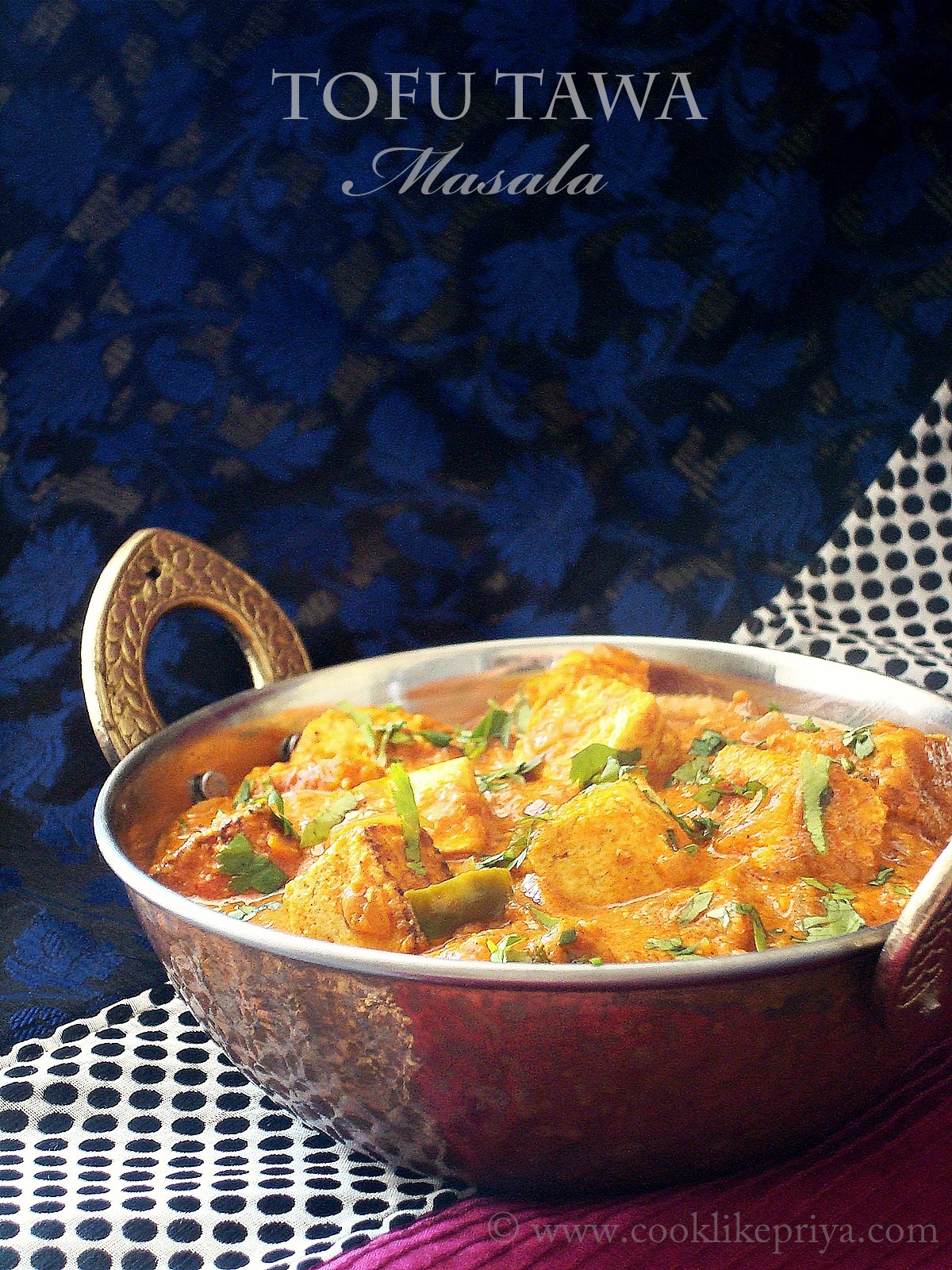 Cook like Priya Tofu Tawa Masala Recipe Tofu Tikka Masala Step by Step