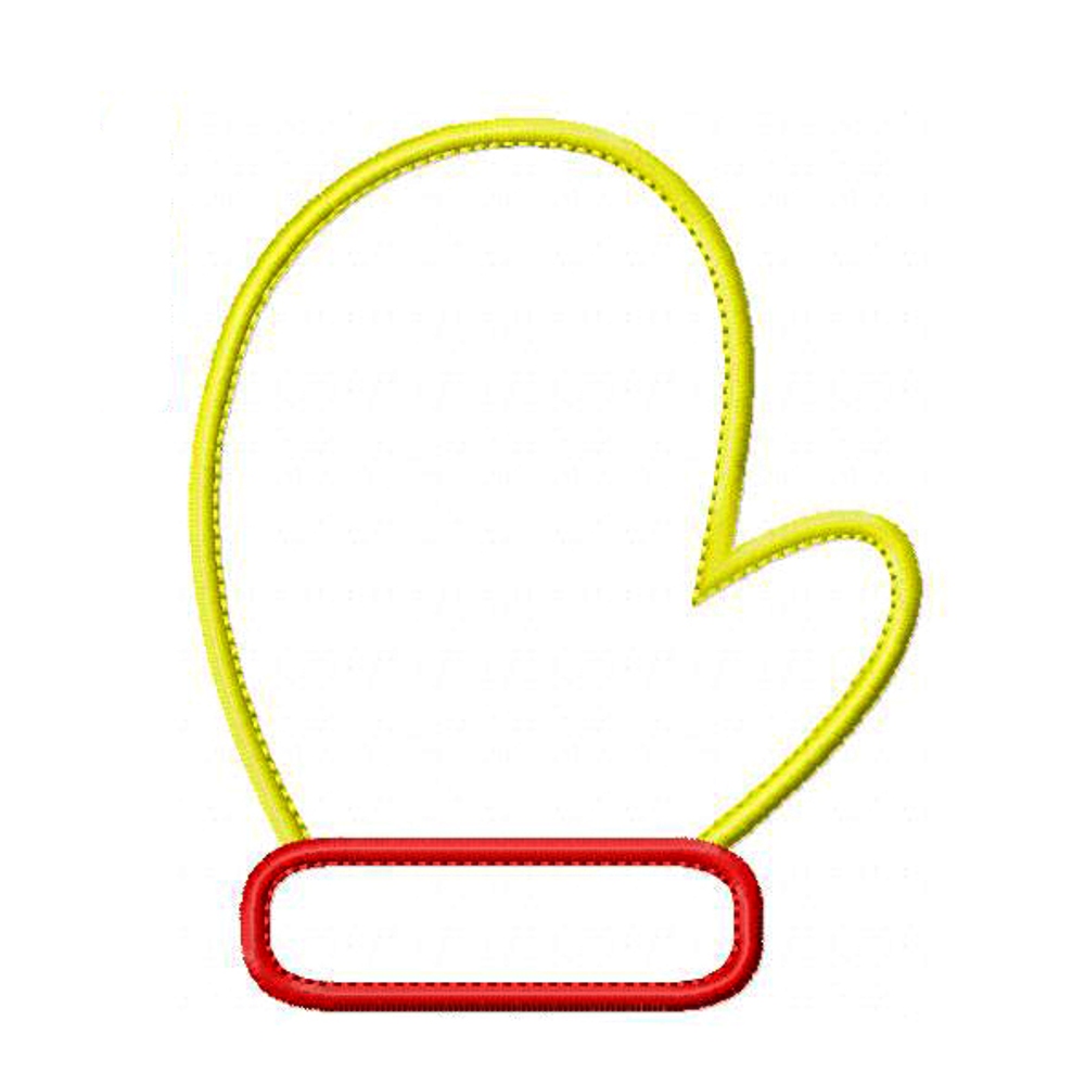 Big Dreams Embroidery MITTEN Machine Applique Embroidery Design Pattern