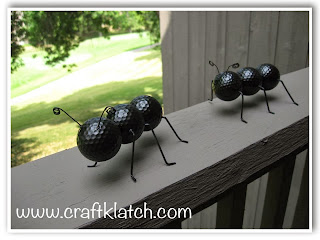 ant craft, decor, decorations, diy, do it yourself, golf ball craft, golf balls, outdoor craft, recycle, recycle craft, recycling, recycling craft, summer craft, outdoor, outdoor crafts, outdoor craft ideas, diy, handmade, homemade