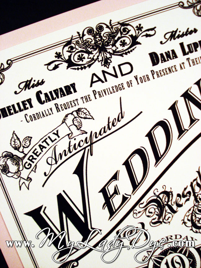 Vintage Steampunk Wedding Invitation Set steampunk wedding invitations