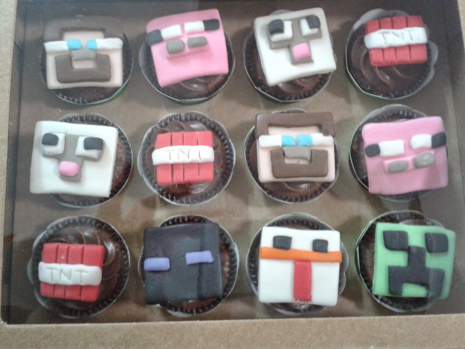 Babi Cupcakes: Festa Minecraft