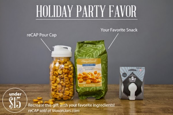 Gift%2BA%2Bday Mason Jars  reCap Holiday Gift - Mason Jar Pour Top