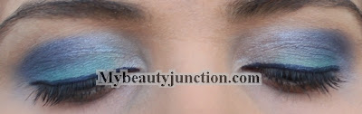 EOTD: Blue smoky eye makeup with Sleek Candy Collection shadows