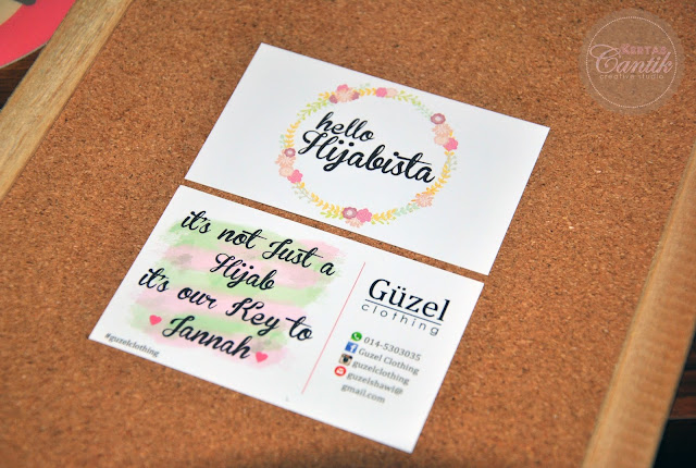 business card floral crown
