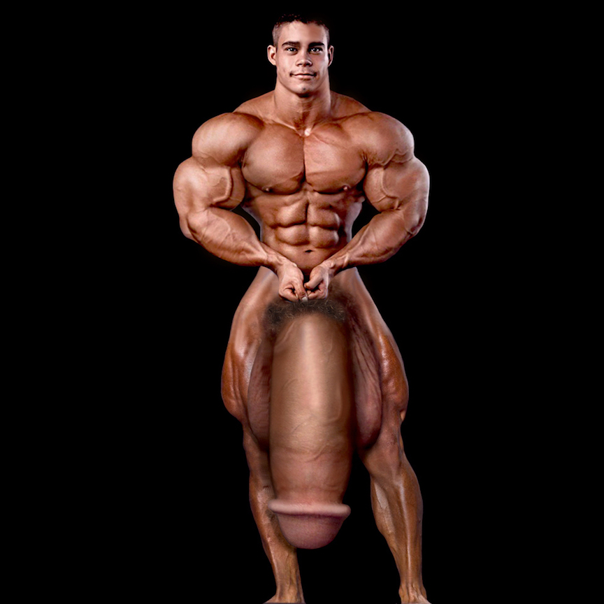 Bodybuilding Huge Dick 46