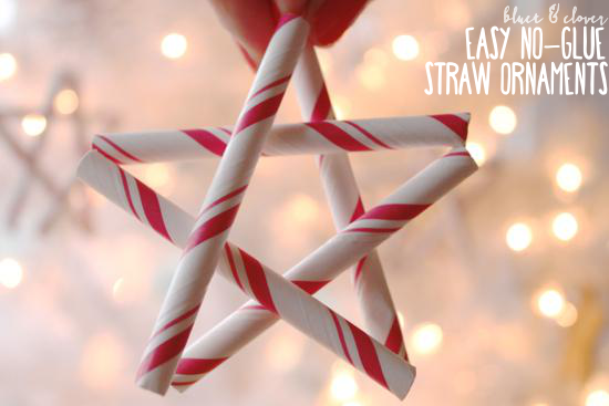 How to Make Paper Straw Star Ornaments