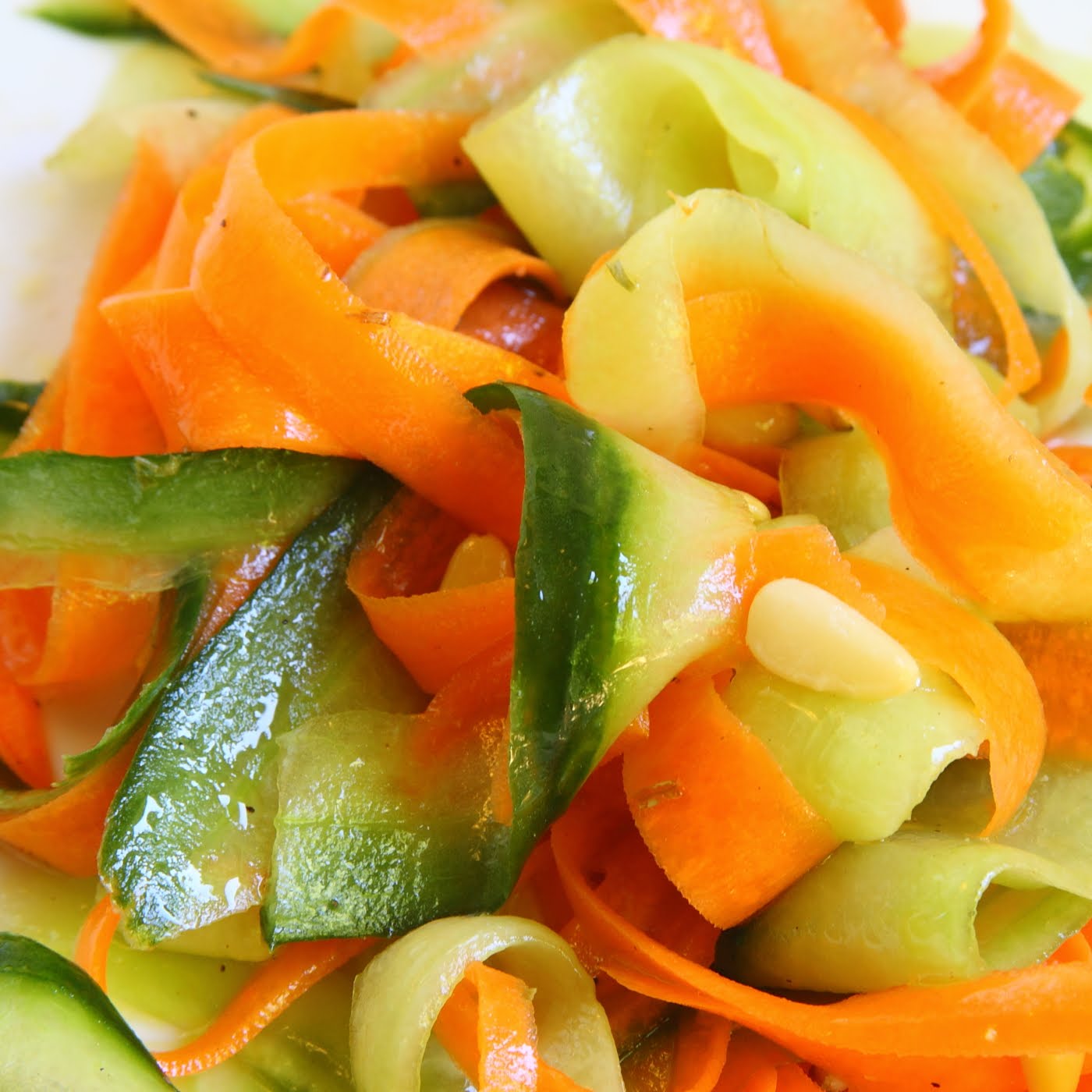 ShowFood Chef Carrot & Cucumber Ribbon Salad with White Wine Tarragon