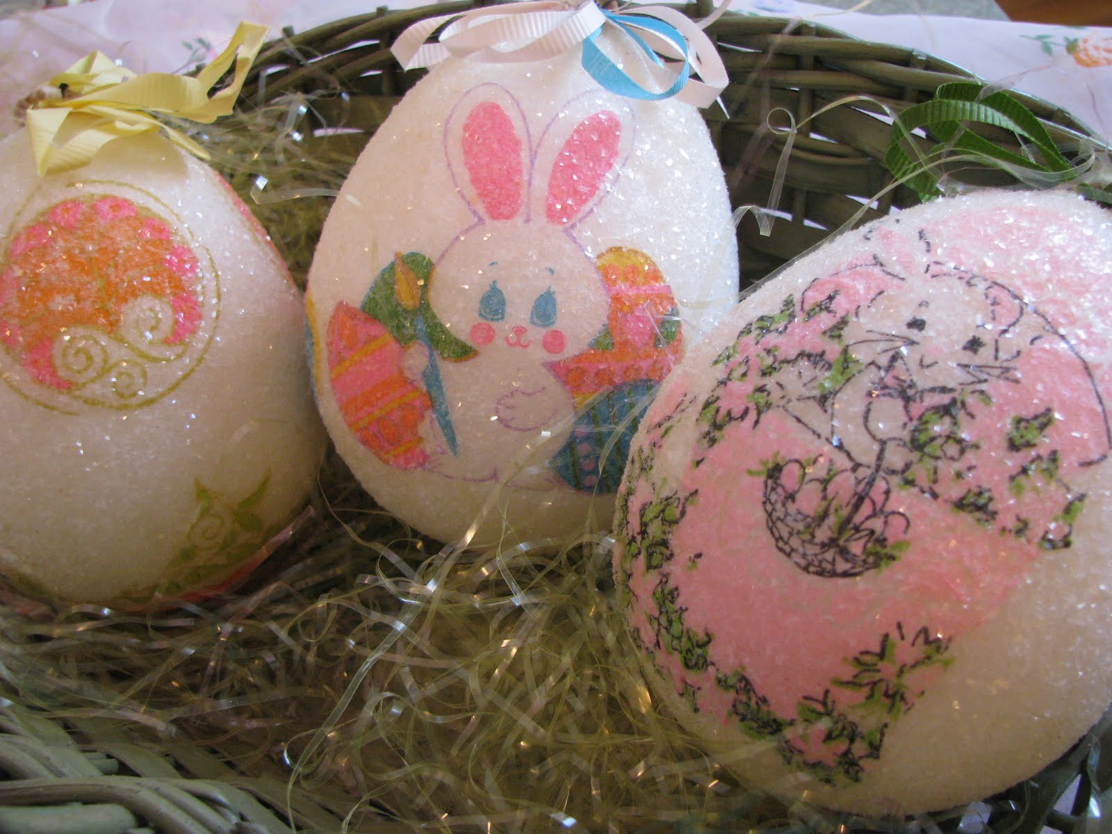 Musings from Kim K. Decoupage Easter Egg