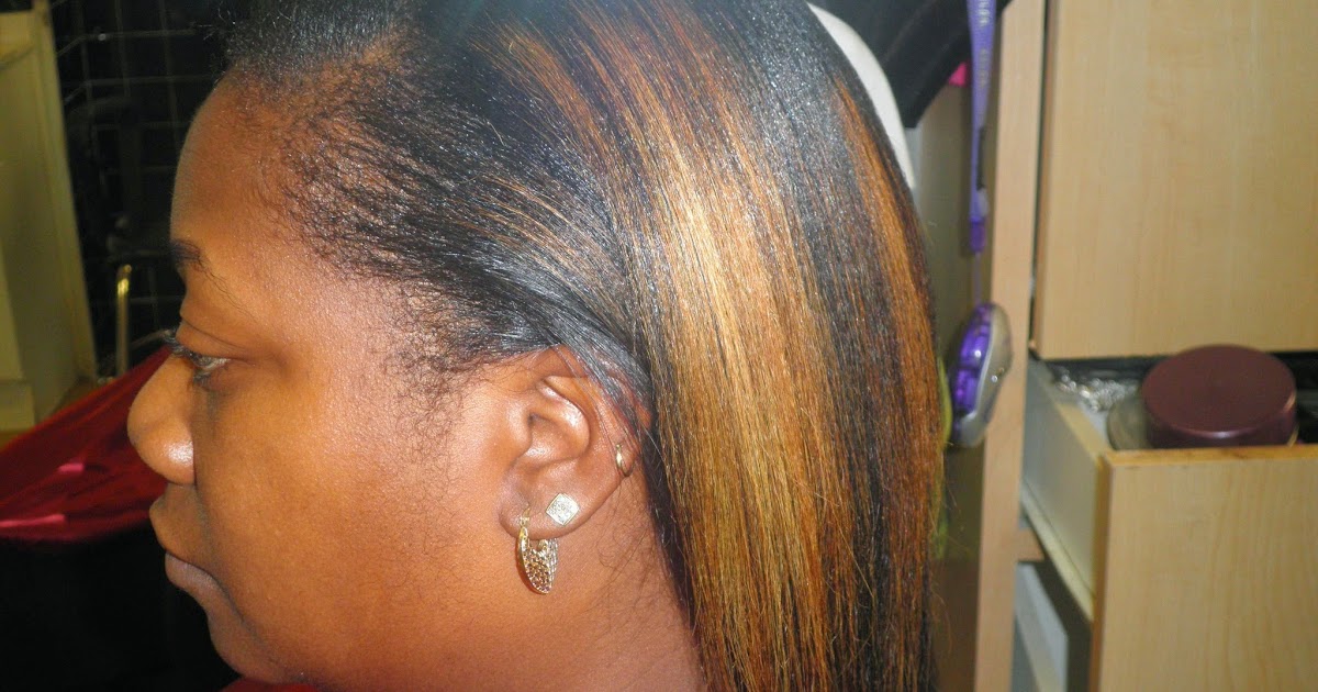 PhenomenalhairCare Dimensional Highlights on Relaxed Hair