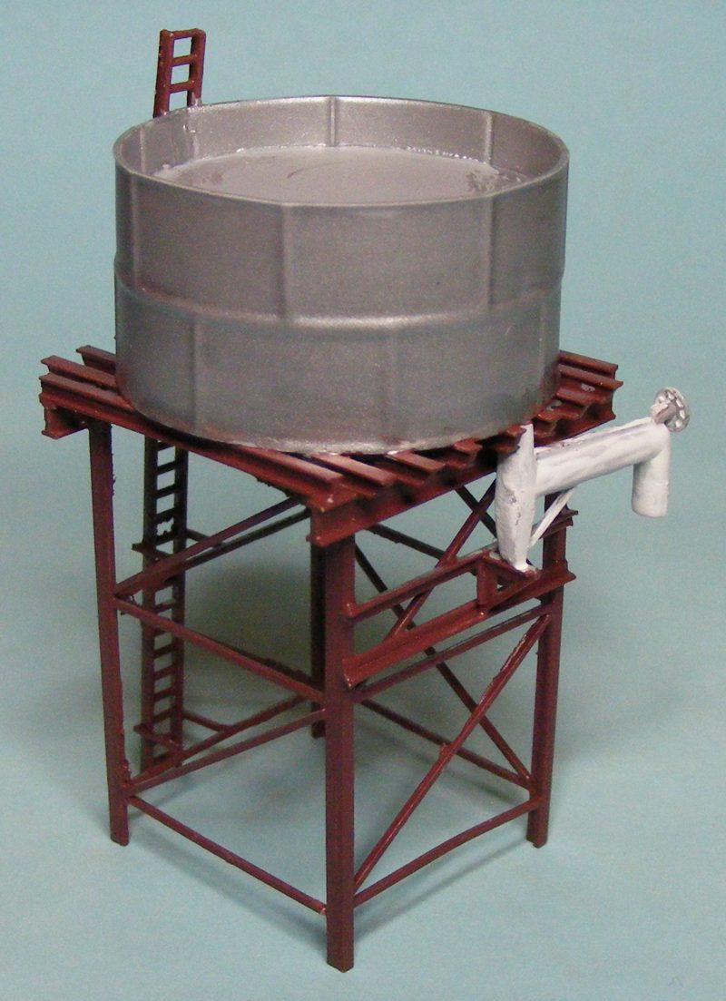 Australian N Scale Building the VR 10000 Gallon Water Tank Stand Pt 3