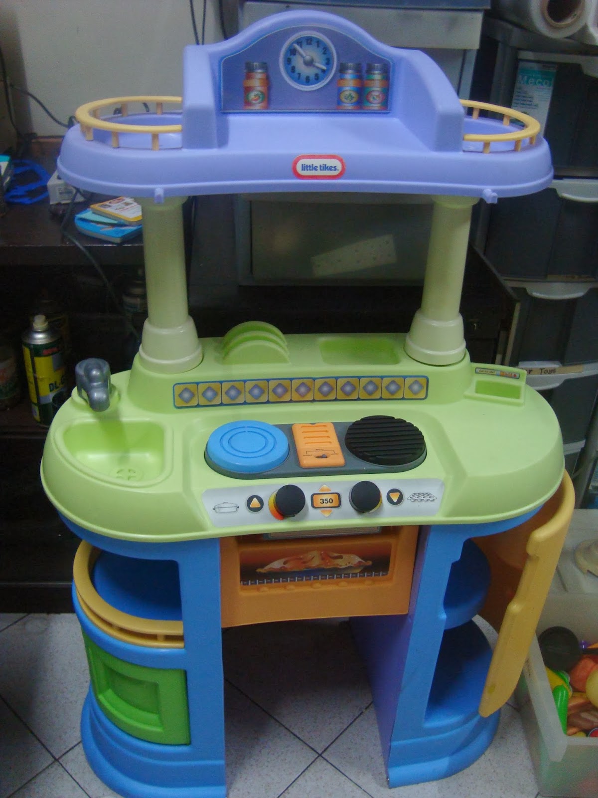 little tikes blue kitchen
