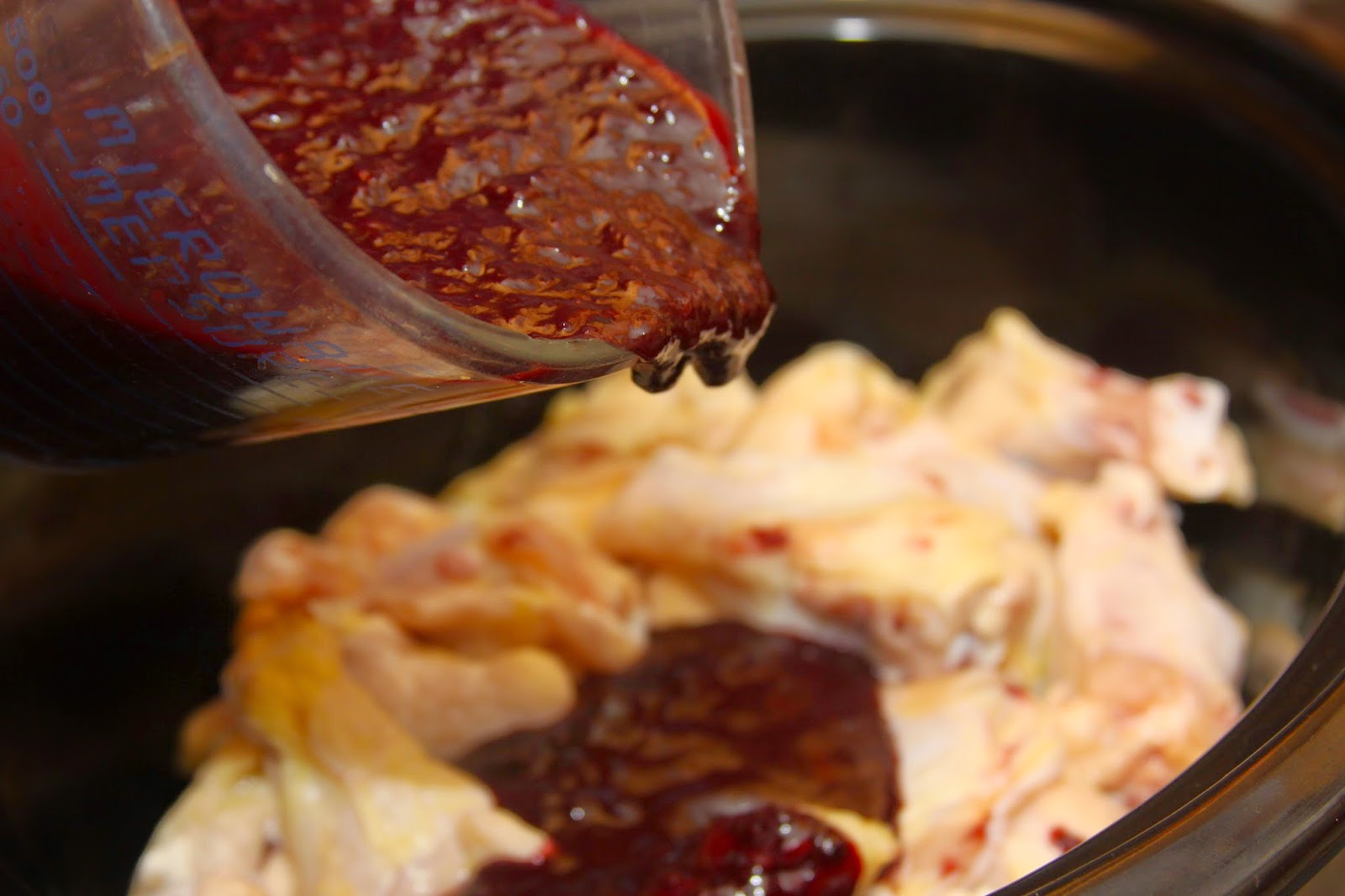 For the Love of Food CrockPot Blueberry Barbecue Chicken Wings