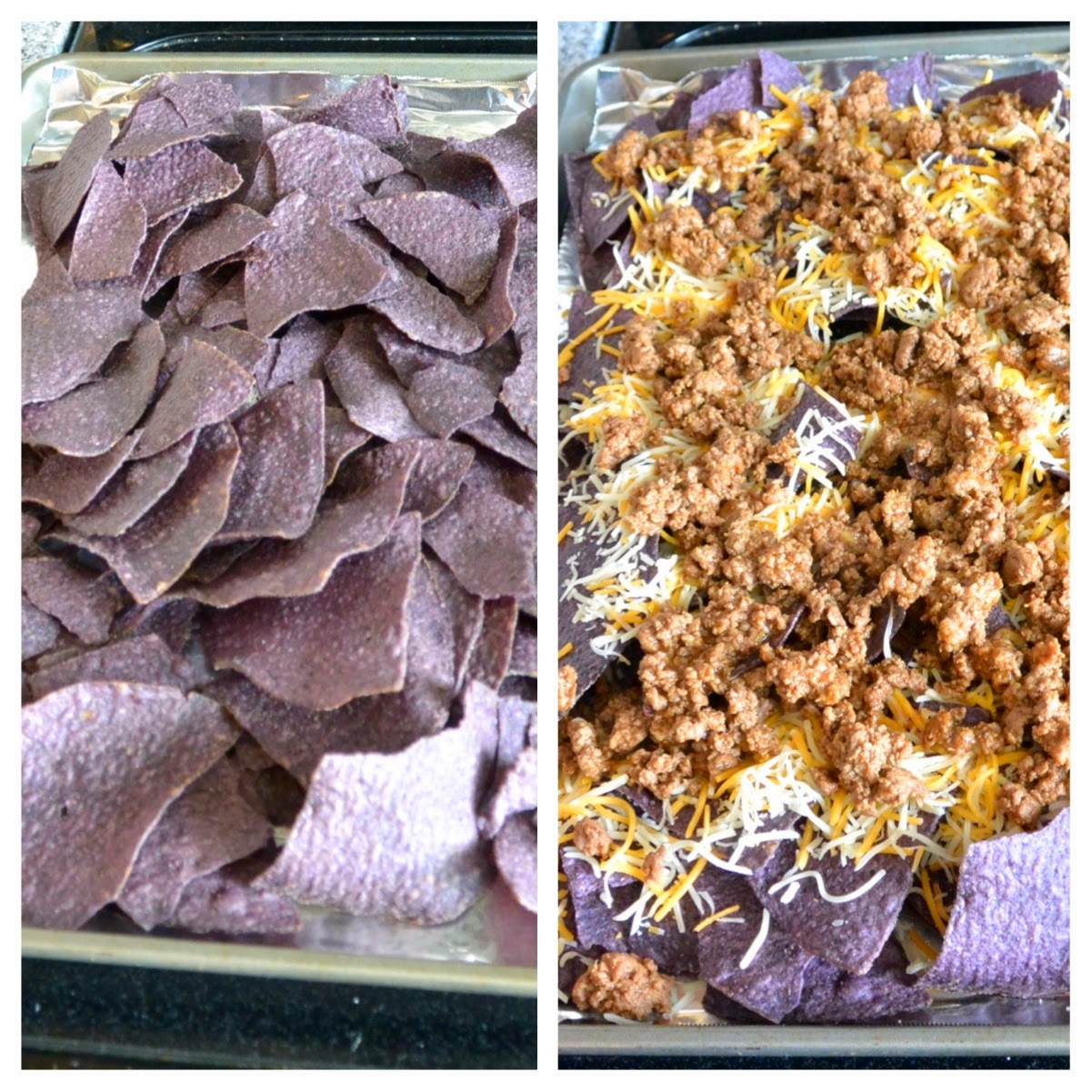 Mixin' Mom Loaded Blue Corn Tortilla Nachos