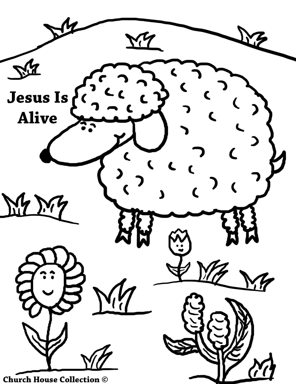 Jesus Is Alive Easter Coloring Pages For Kids