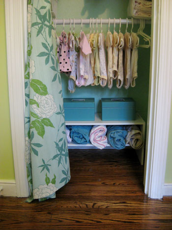 closet nursery organization shoe organized organizing upgrading baby painting table