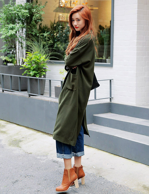 [Stylenanda] Natural Chic TwoPocket Coat KSTYLICK Latest Korean