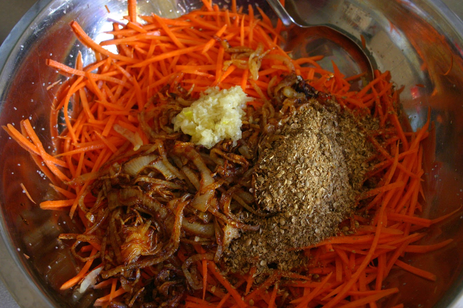 Korean Carrot Salad with Coriander - Alyona's Cooking