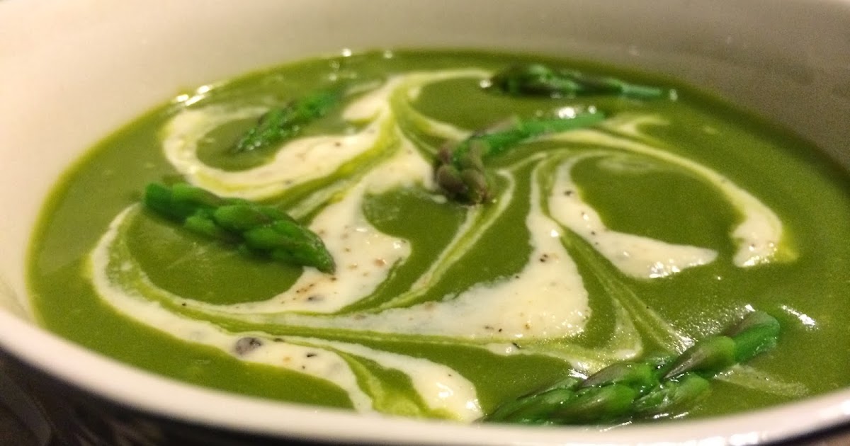 Soupruary Spinach Asparagus Soup