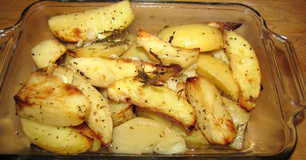Great Lent Gourmet Day 41 Greek Style OvenRoasted Potatoes with Lemon