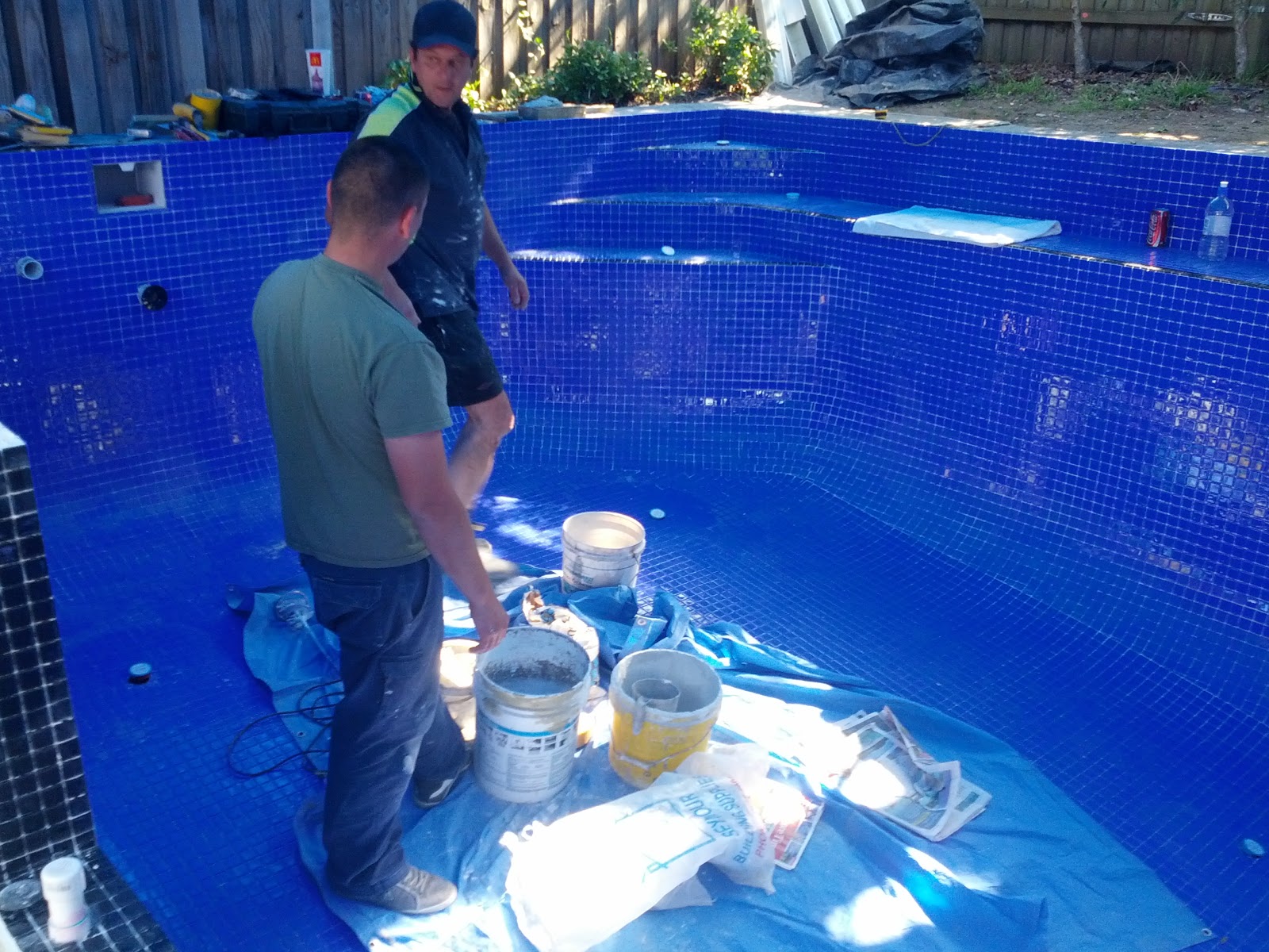 tiled pool tiled pool