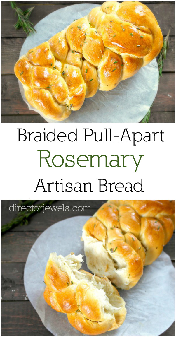 Braided PullApart Rosemary Artisan Bread