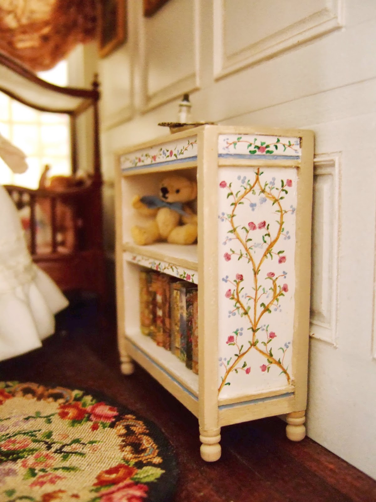 Wasting Gold Paper A Painted Bookcase for the Nursery