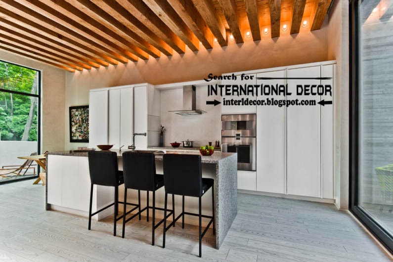 Largest Album Of Modern Kitchen Ceiling Designs Ideas Tiles