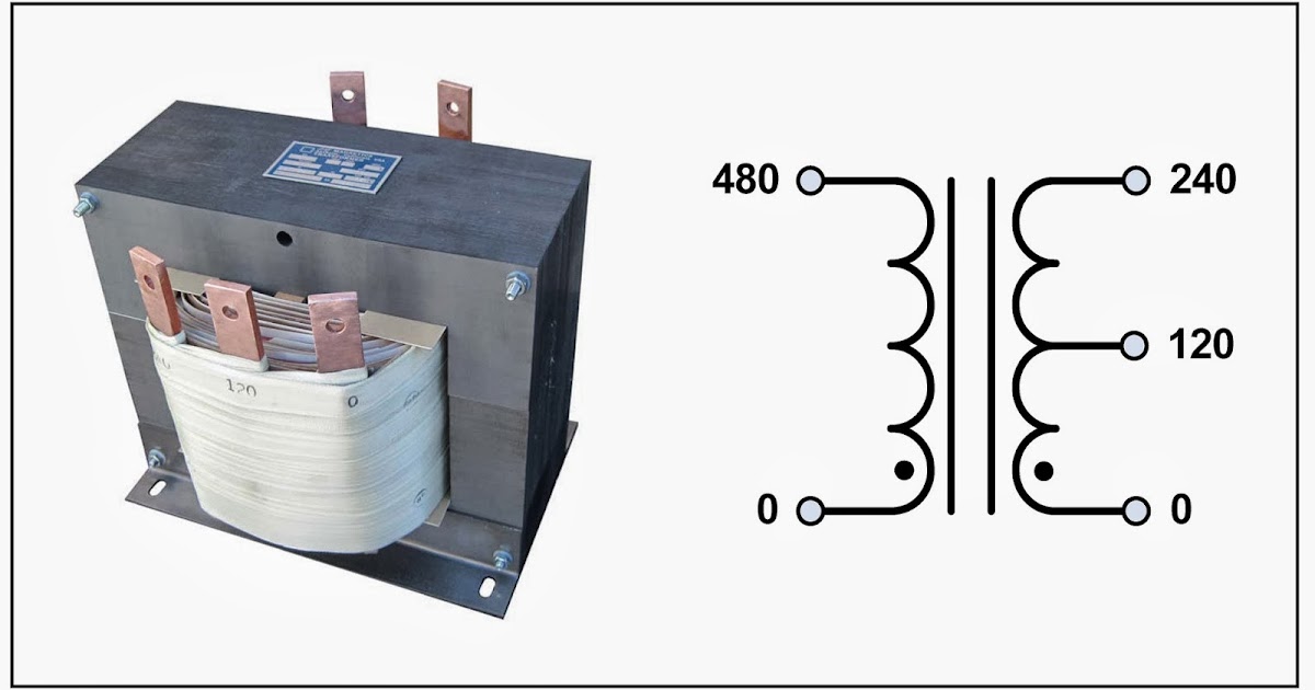 L/C Centre Tap Transformer, 15 KVA, P/N 18864, Input 480 VAC