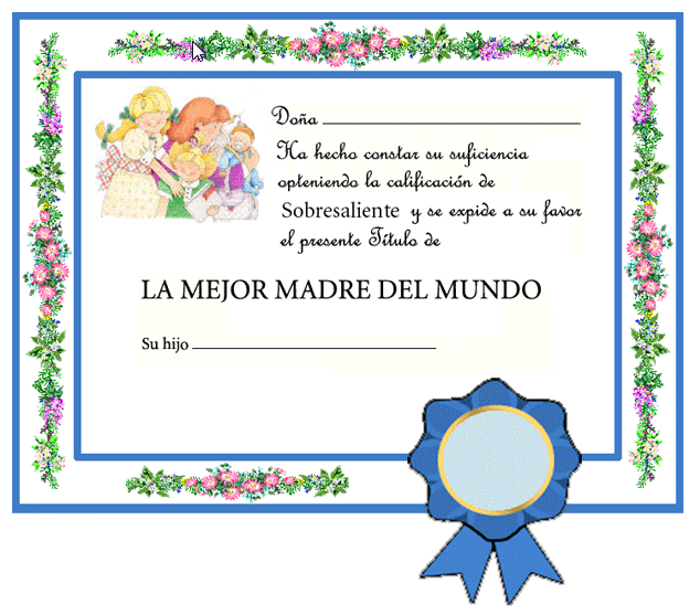 desechables para poner en diplomas para nios. desechables para poner en