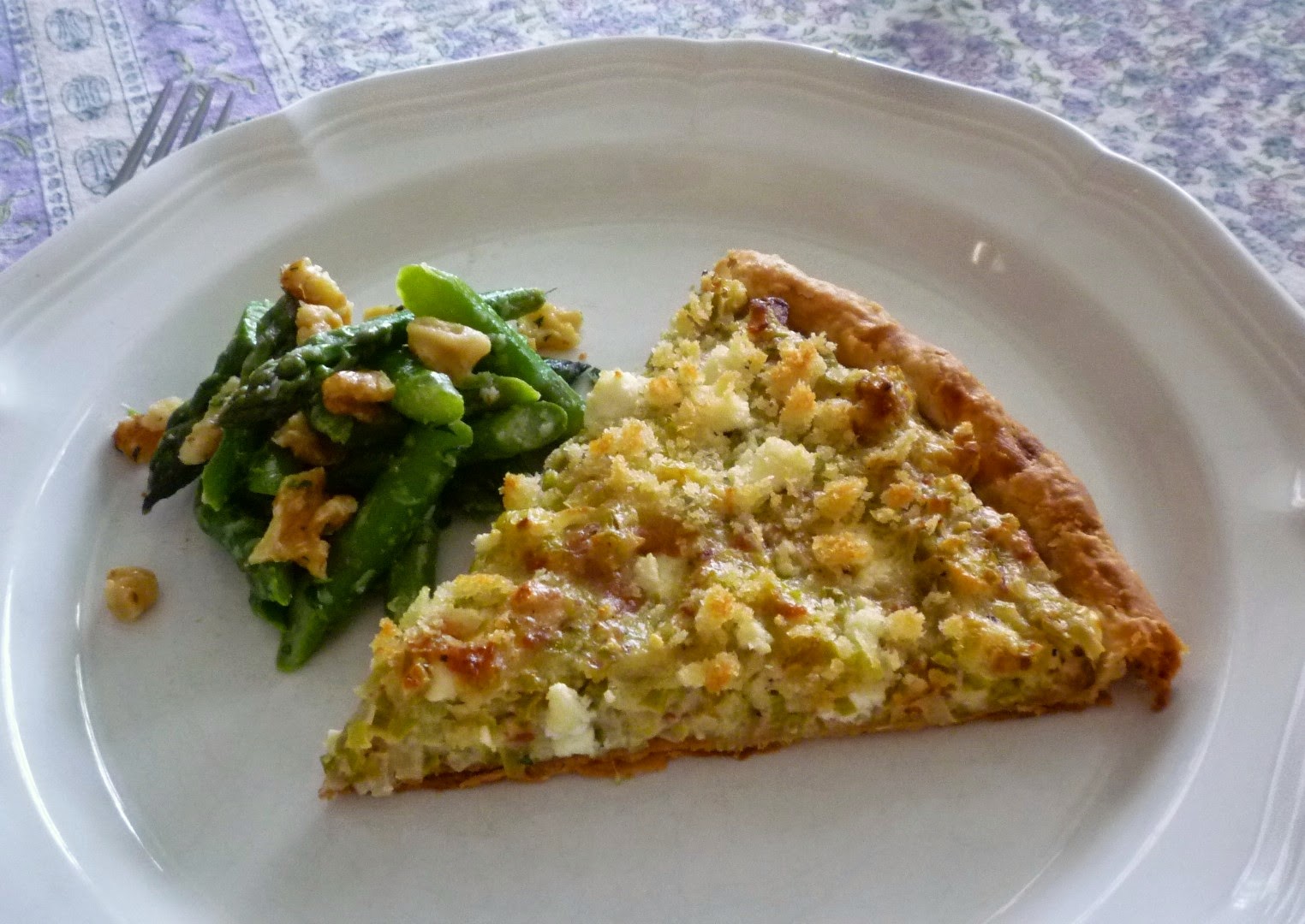 For Love of the Table Leek & Goat Cheese Tart