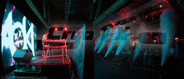 Steve Aoki, one of the Top 100 DJs in the world, performing in Seattle, Washington using CryoFX® for his co2 special effect stage equipment in August 28th, 2015. http://www.cryofx.com Steve Aoki, one of the Top 100 DJs in the world, performing in Seattle, Washington using CryoFX® for his co2 special effect stage equipment in August 28th, 2015. http://www.cryofx.com