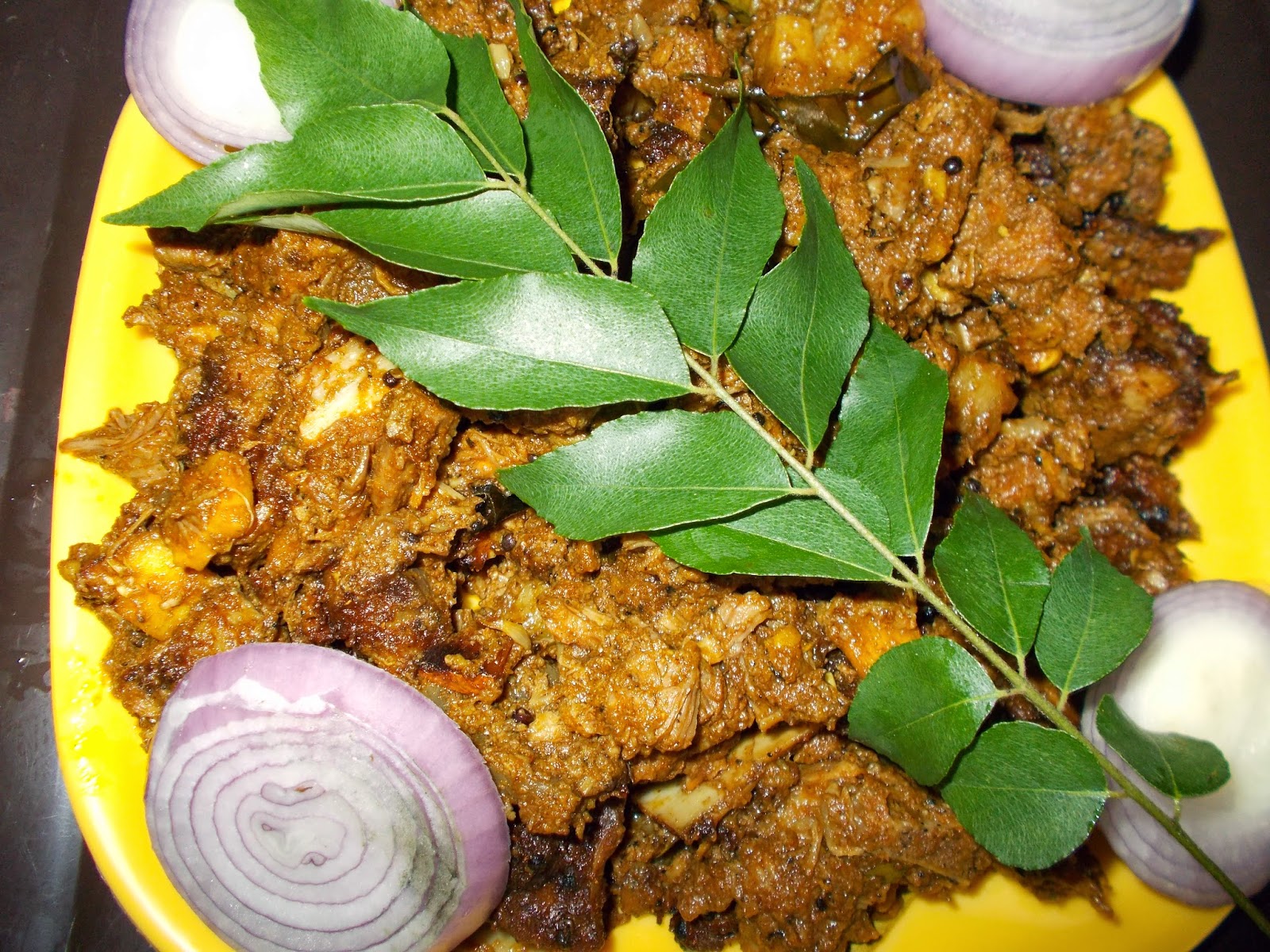 Kerala Traditional and Other Recipes PORK ULARTHIYATHU / PORK STIR FRY