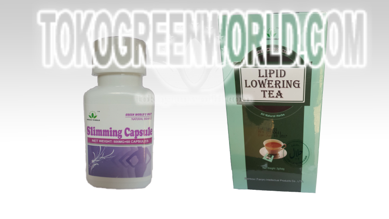 Paket Diet C Slimming Capsule, Lipid Lowering Tea Green World Paket Diet C Untuk Anda Yang Kurang Tenaga Atau Lemas