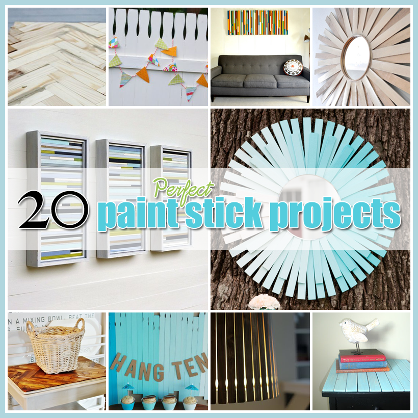 20 Paint Stick DIY Projects The Cottage Market