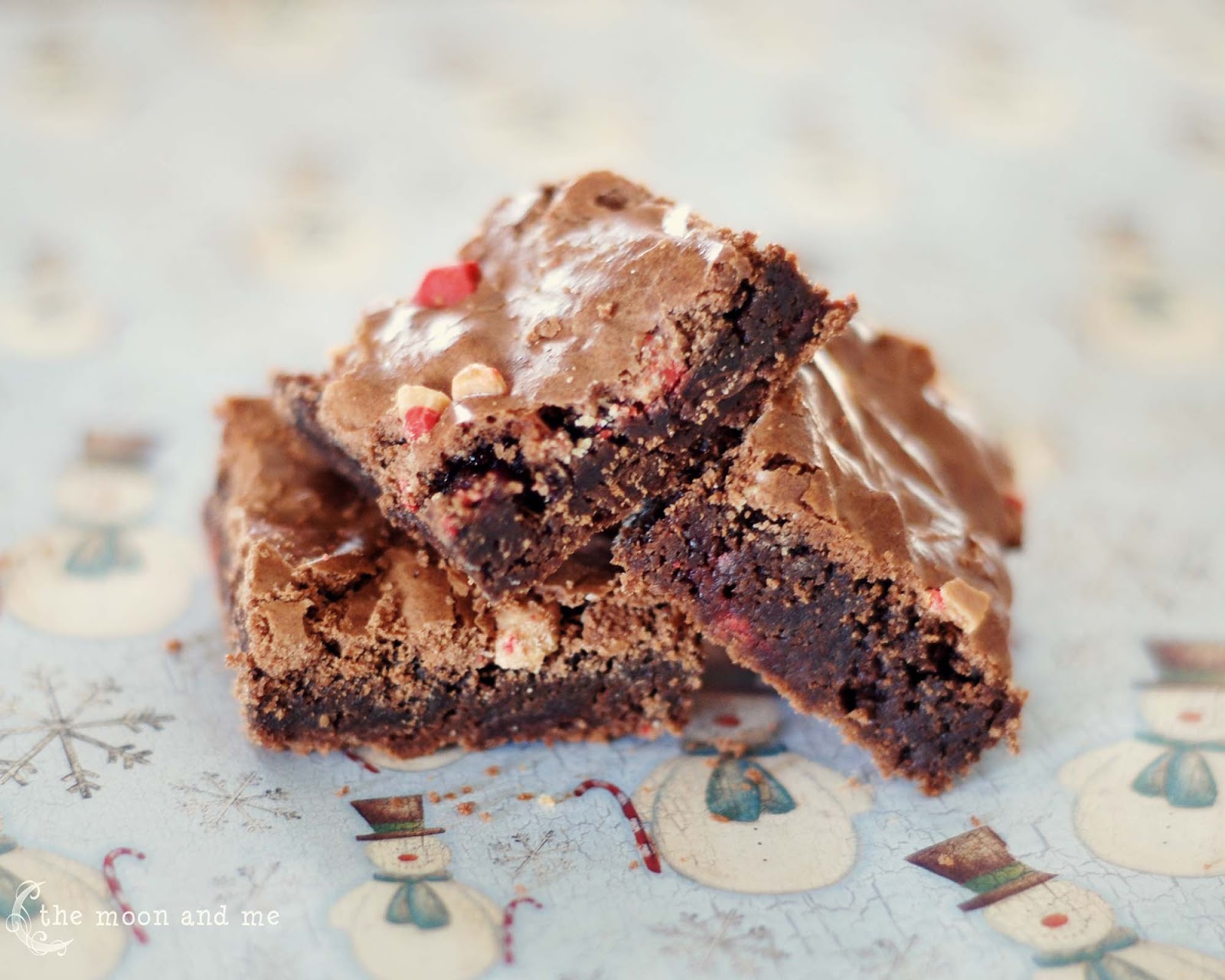 The Moon and Me Double Chocolate Peppermint Brownies