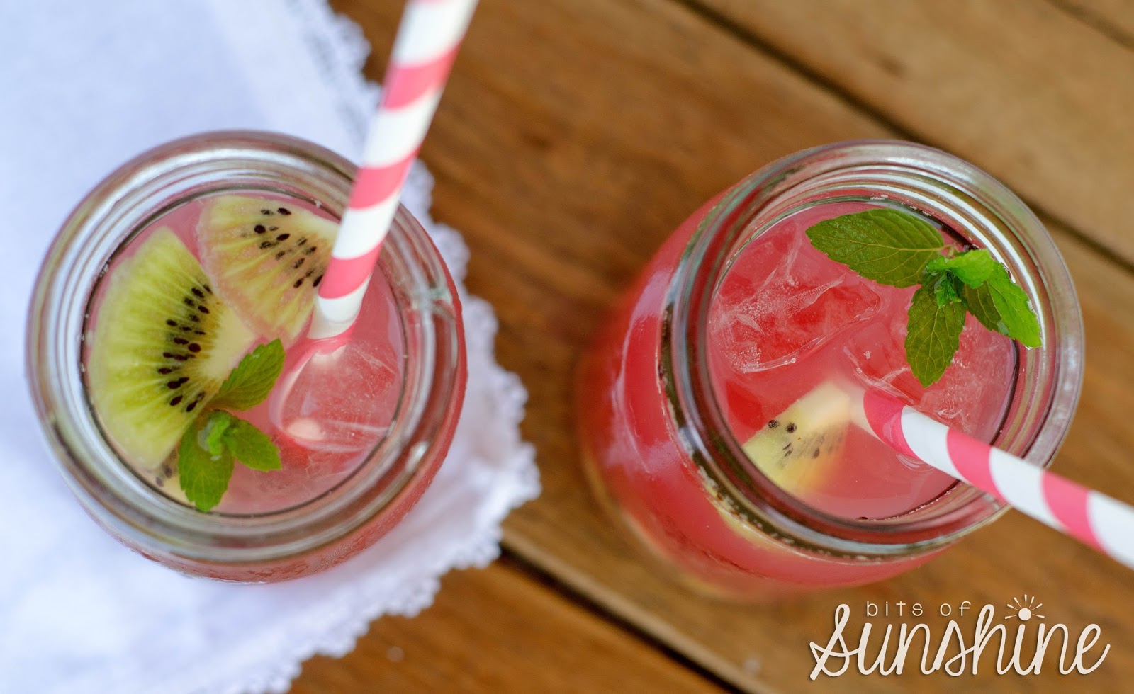 Kiwi and Raspberry Iced Tea — Bits of Sunshine