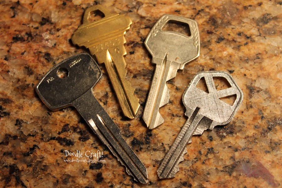 Doodlecraft Metal Stamped Keys!