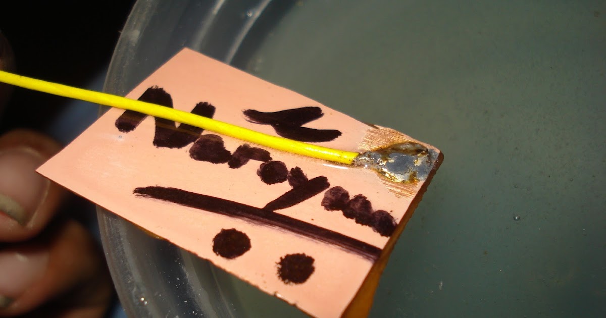 Home Electronics Salt Water Etching [Electrolytic etching of PCB]