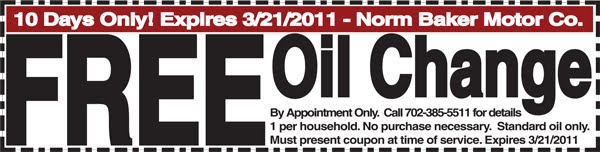 Oil change coupons las vegas