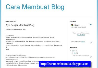 Contoh blog sederhana yang baru jadi blog jadi