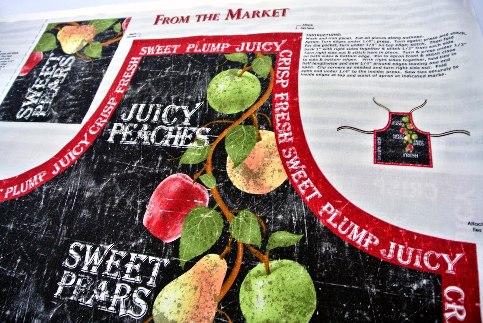 Treadle Yard Goods Apron Panels