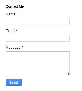 How to Add Contact Form to Blogger