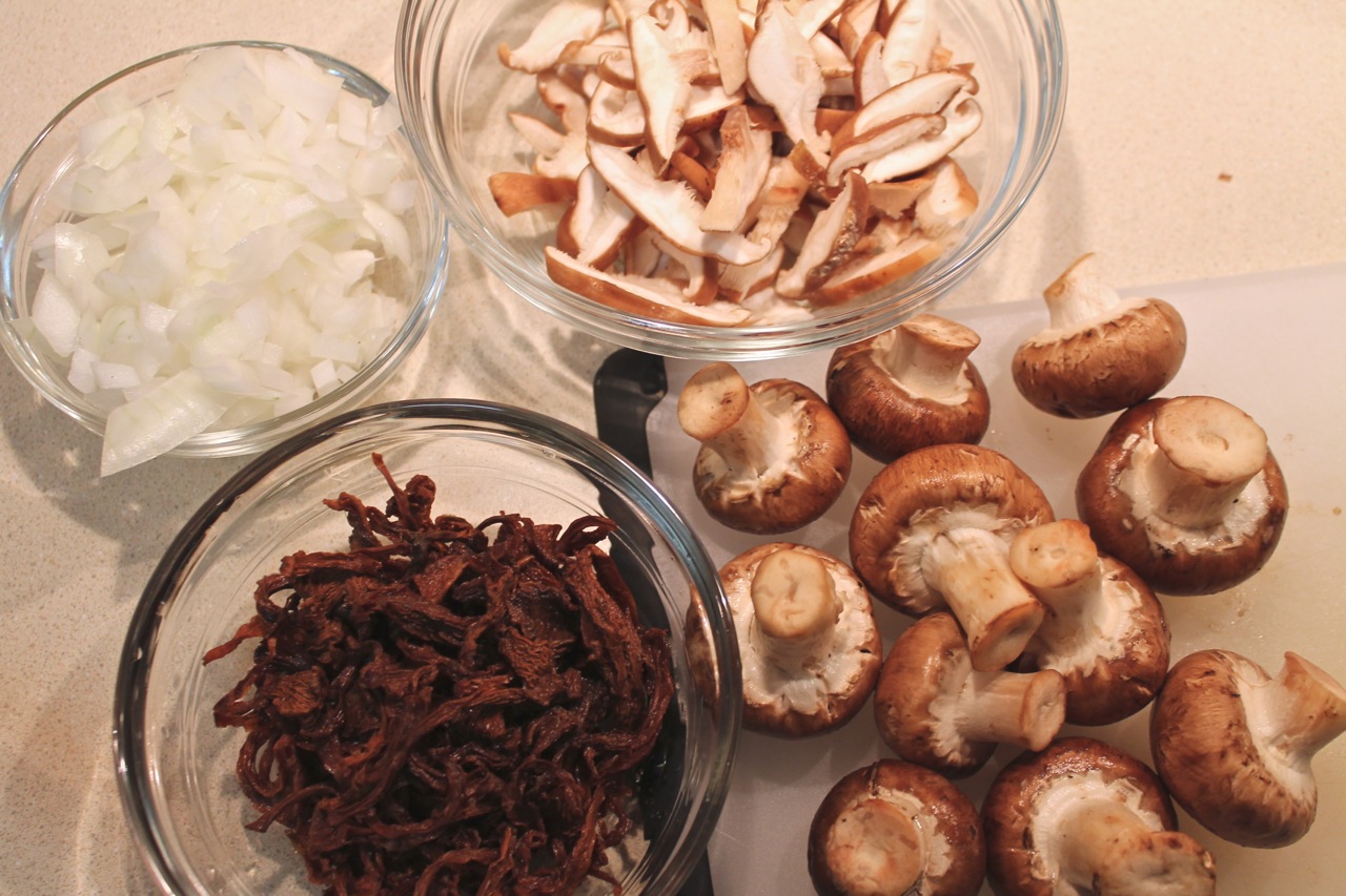 Cook In / Dine Out: Mushroom-Bacon Risotto
