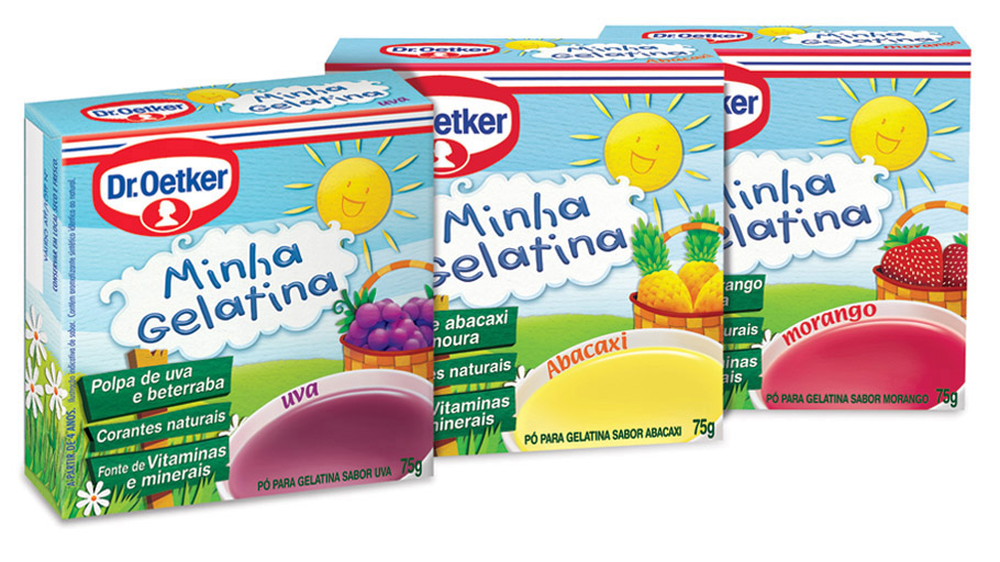 FLOR DE JASMIM Gelatina orgânica Oetker Boa forma!!