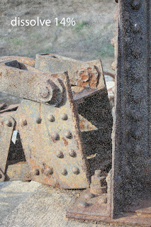 rusty girders at mill ruins park Minneapolis Minnesota