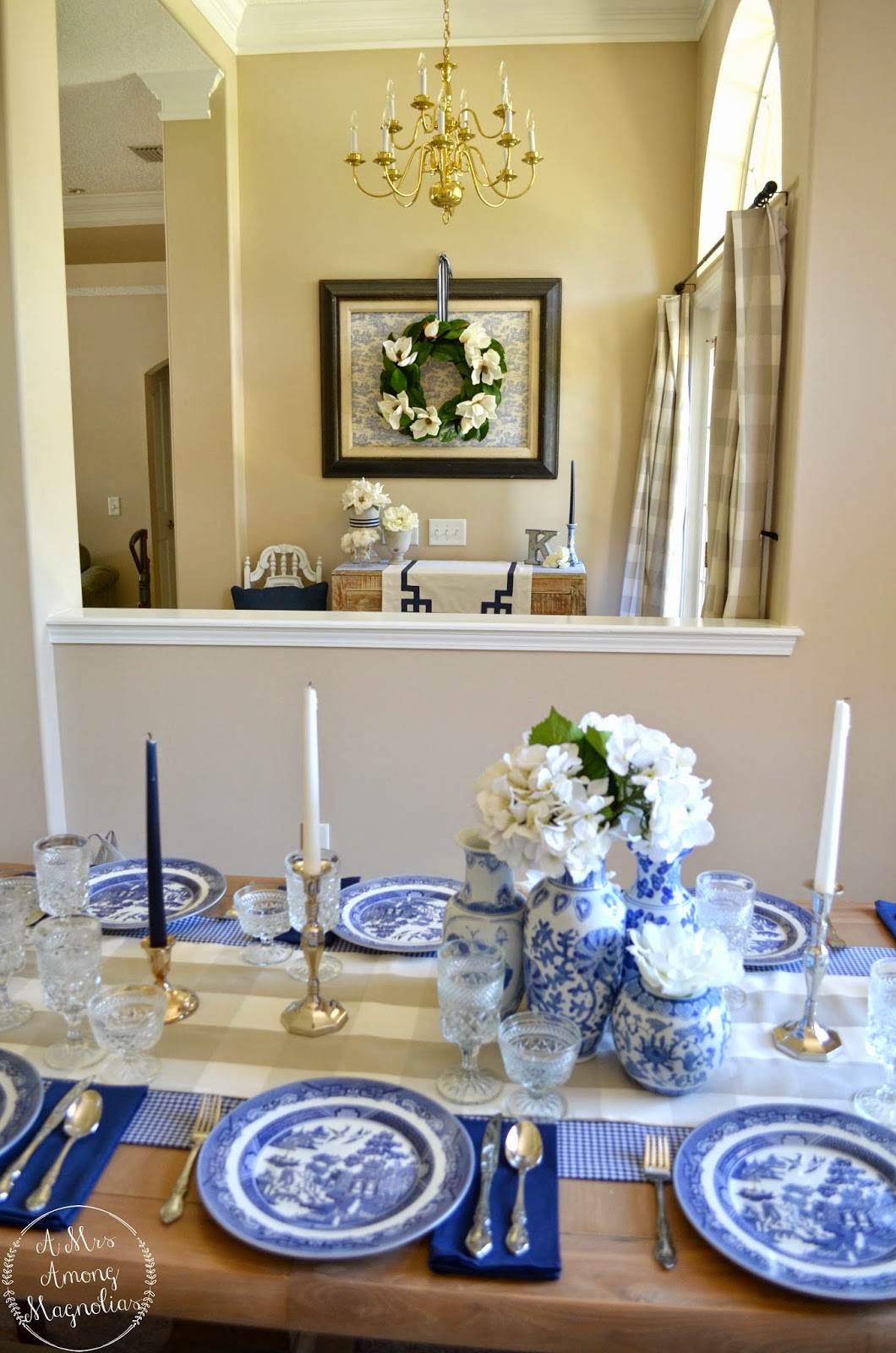 Blue and White Bridal Shower A Mrs Among Magnolias