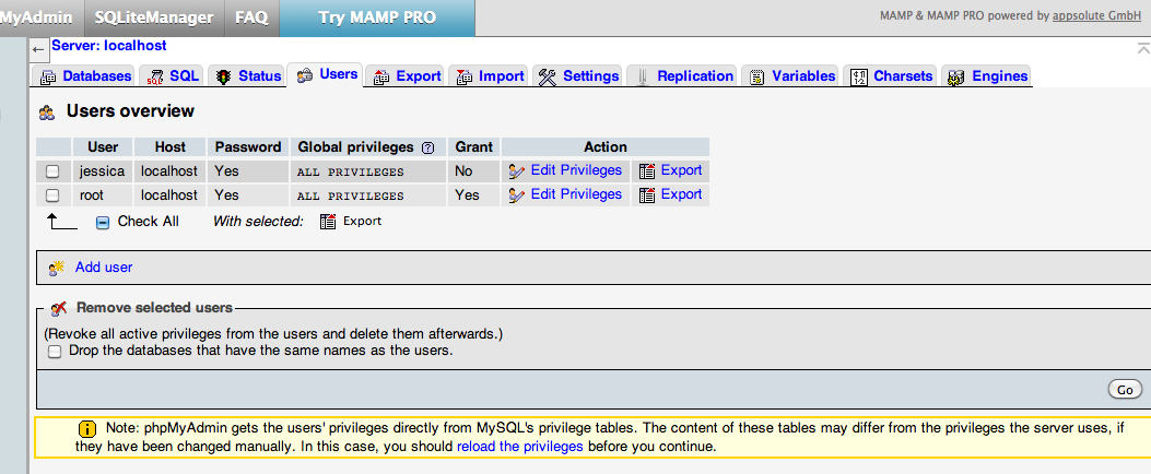 mamp wordpress password